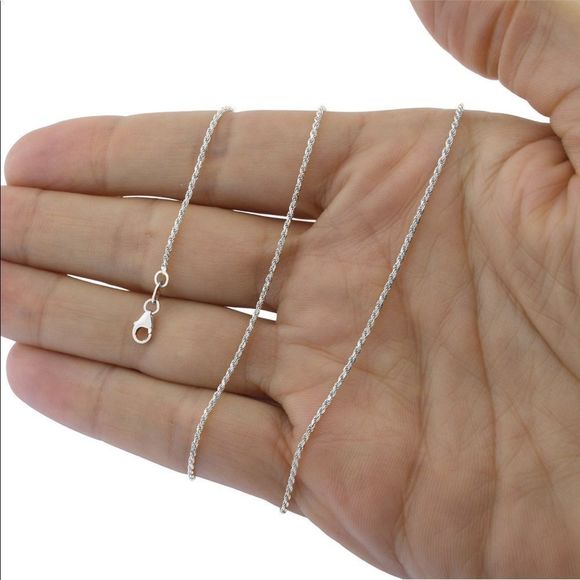 REAL 10K Solid White Gold Rope Chain 20” Brand New - Picture 4 of 4